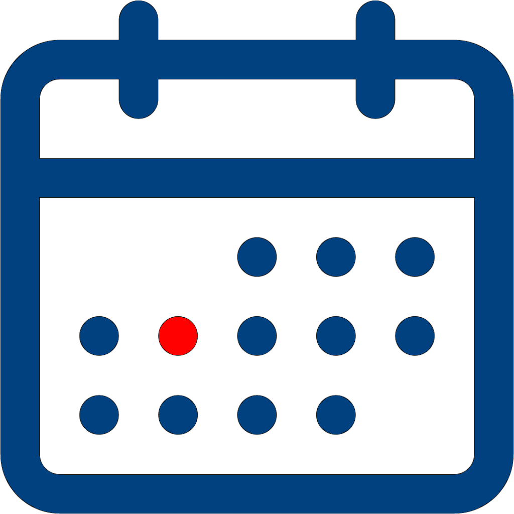 Calendar with a selected date